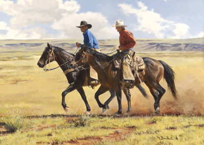 Saddle Pals 18x24 Acrylic